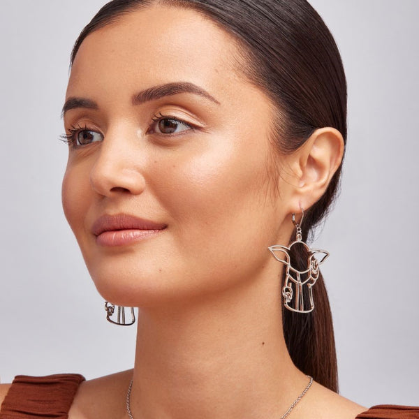 Couture_Kingdom_Disney_Star_Wars_Grogu_Baby_Yoda_Drop_Earrings_On_Model