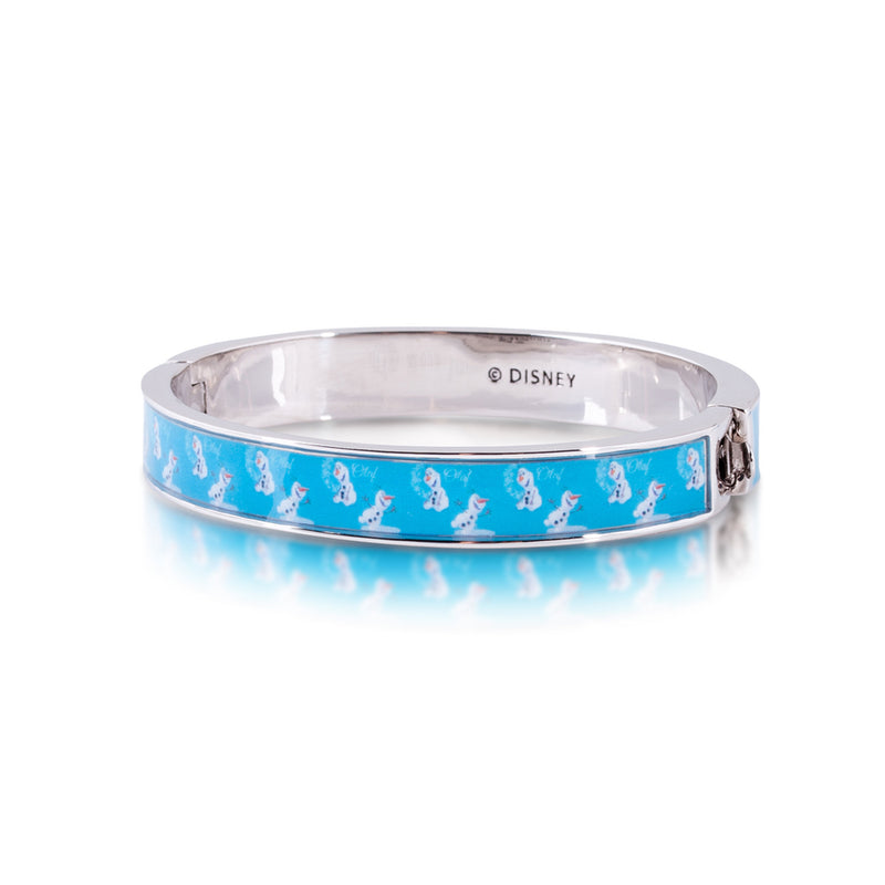Disney-Kids-Frozen-Olaf-Bangle-back-view-white-gold-jewellery-by-couture-kingdom-official-DFB306
