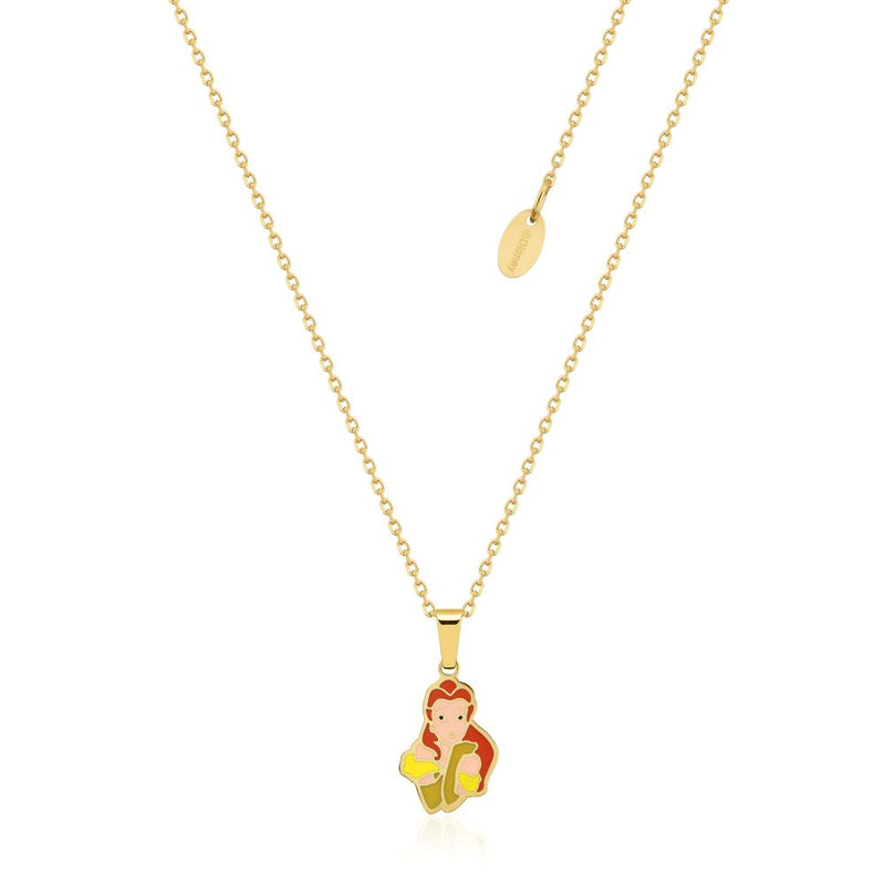 Disney_Beauty_and_the_Beast_Princess_Belle_Stainless_Steel_Couture_Kingdom_Dainty_Necklace_Yellow_Gold_SPN134G