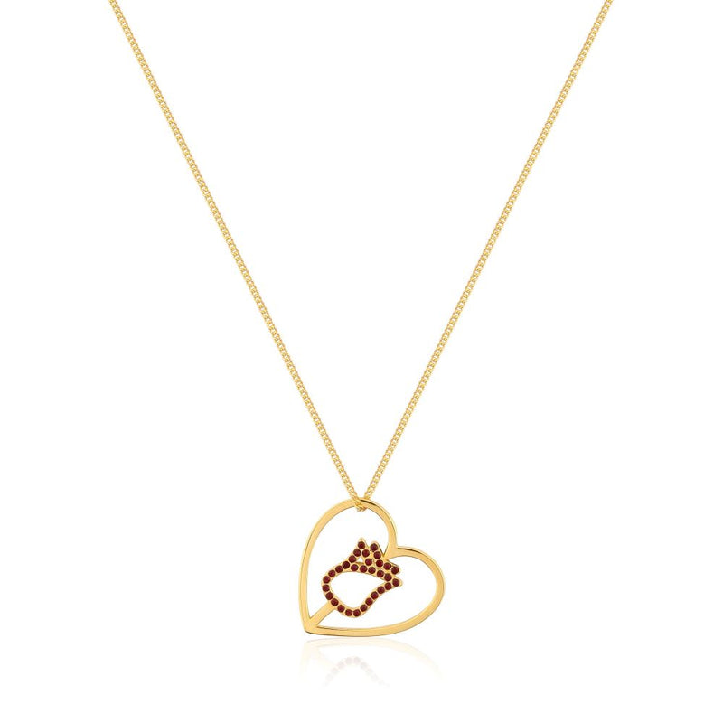 Disney_Princess_Belle_Beauty_Beast_Enchanted_Rose_Crystal_Delicate_Necklace_Sterling_Silver_Couture_Kingdom_Yellow_Gold_SSDN0340