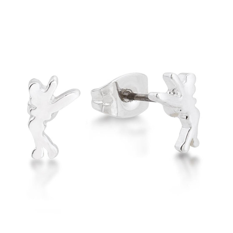 Kids Tinker Bell Silhouette Stud Earrings
