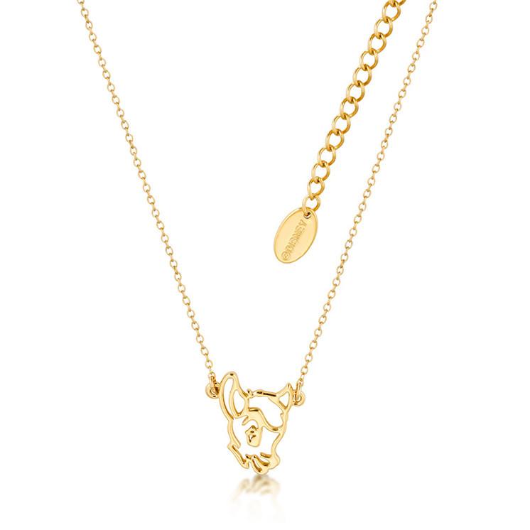 Disney Kids Jewellery Bambi Necklace Yellow Gold by Couture Kingdom DJN0578