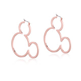 Mickey Mouse Outline Hoop Earrings