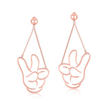 Mickey Mouse Glove Drop Earrings