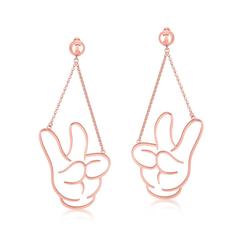 Mickey Mouse Glove Drop Earrings