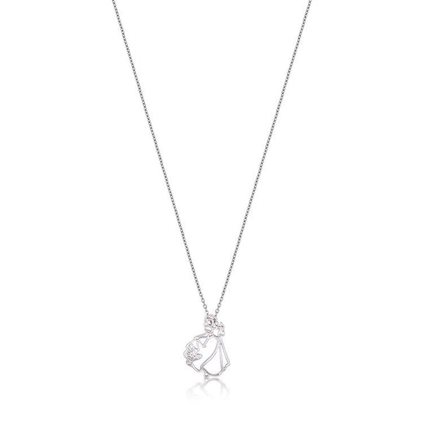 Junior Snow White Outline Necklace - Disney Jewellery