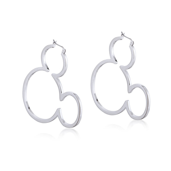 Mickey Mouse Outline Hoop Earrings