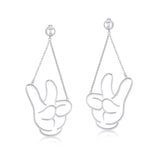 Mickey Mouse Glove Drop Earrings