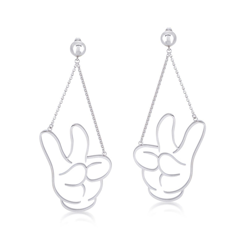 Mickey Mouse Glove Drop Earrings
