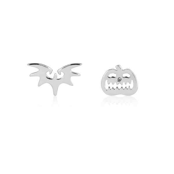 Disney The Nightmare Before Christmas Pumpkin and Bat Mix-Match Stud Earrings