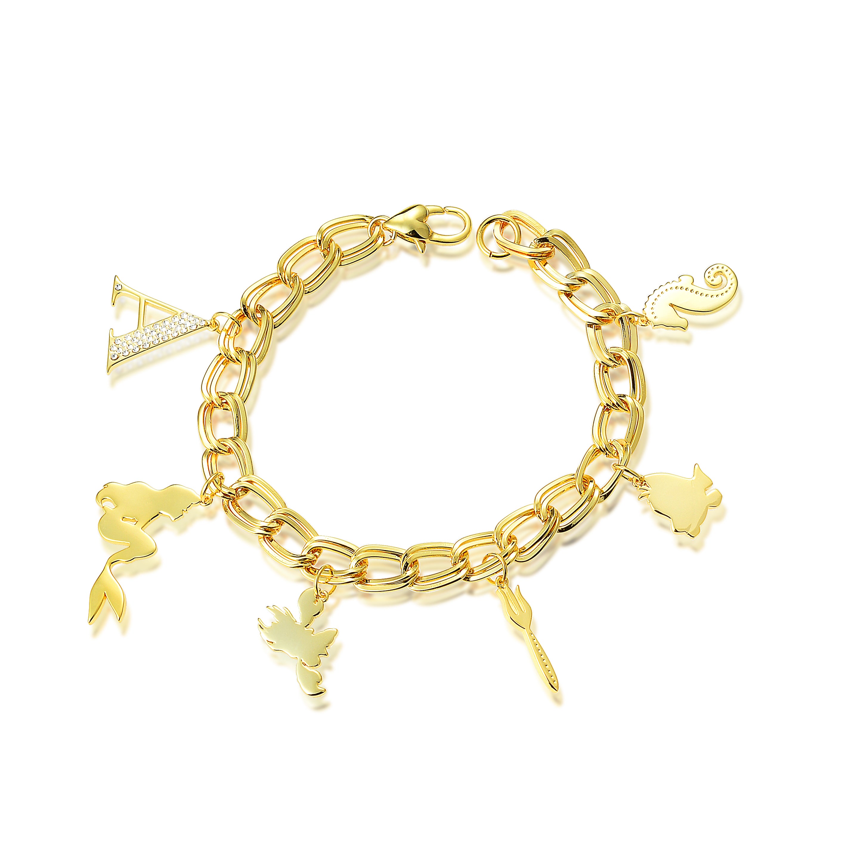 Disney Princess The Little Mermaid Ariel Charm Bracelet - Disney Jewellery
