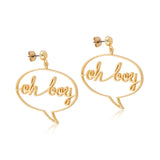 Disney Mickey Mouse Oh Boy Earrings - Disney Jewellery