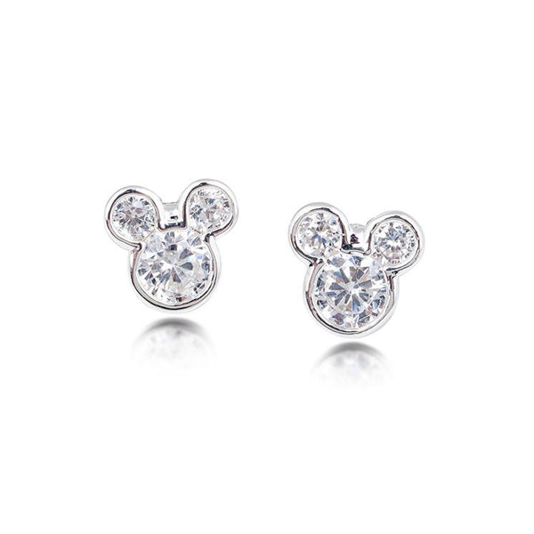 Disney Mickey Mouse Crystal Stud Earrings - Disney Jewellery