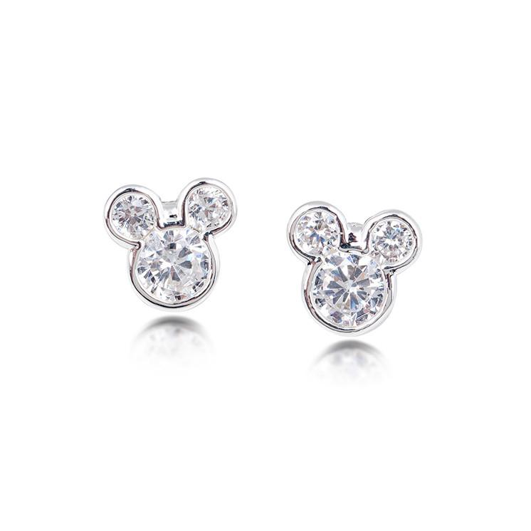 Disney Mickey Mouse Crystal Stud Earrings - Disney Jewellery