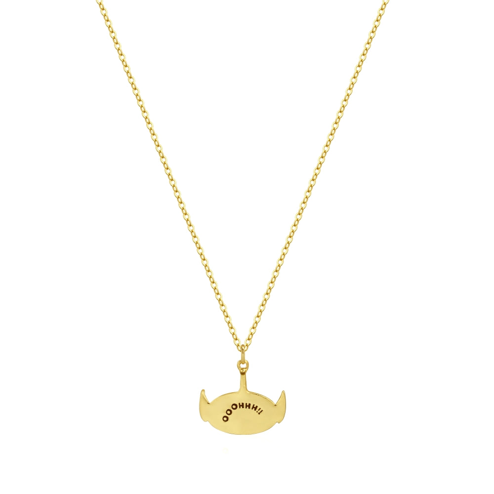 Disney_Pixar_Toy_Story_Alien_Crystal_Necklace_Yellow_Gold_Couture_Kingdom_DYN1004_Back_View
