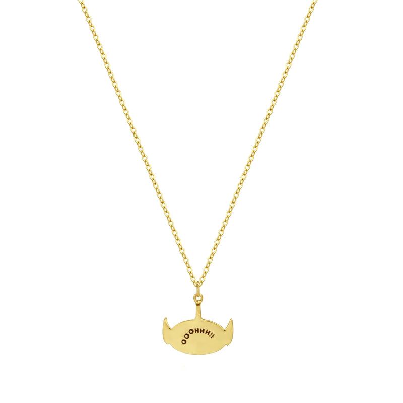 Disney_Pixar_Toy_Story_Alien_Crystal_Necklace_Yellow_Gold_Couture_Kingdom_DYN1004_Back_View