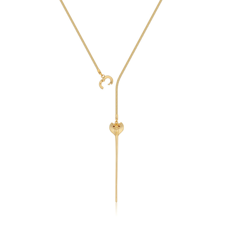 Disney-Aladdin-Jafar-Snake-Staff-Necklace-Open-Clasp-Yellow-Gold-Jewellery-by-Couture-Kingdom-DYN552