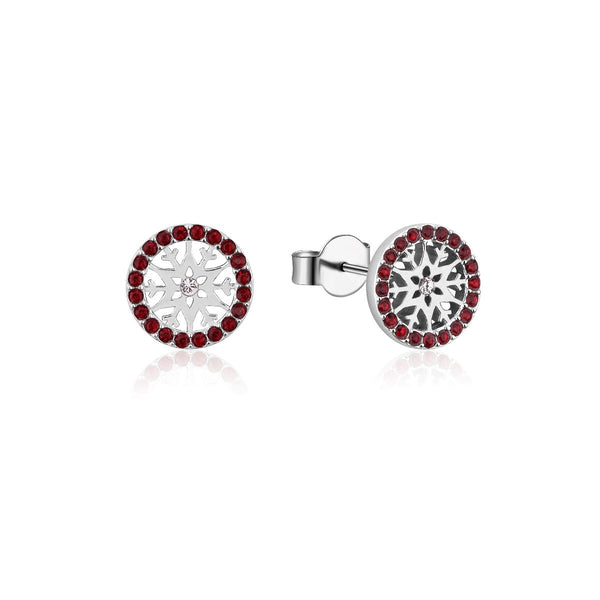 Disney-Frozen-Snowflake-January-Crystal-Birthstone-Stud-Earrings-Sterling-Silver-Couture-Kingdom-SSDFE001