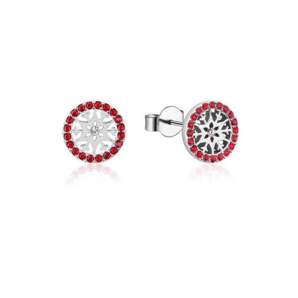 Disney-Frozen-Snowflake-July-Crystal-Birthstone-Stud-Earrings-Sterling-Silver-Couture-Kingdom-SSDFE007