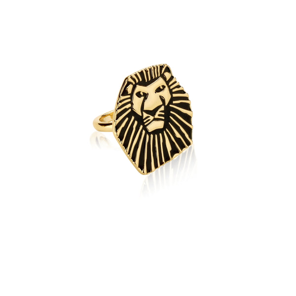 Disney-The-Lion-King-Simba-Enamel-Yellow-Gold-Ring-DLR102