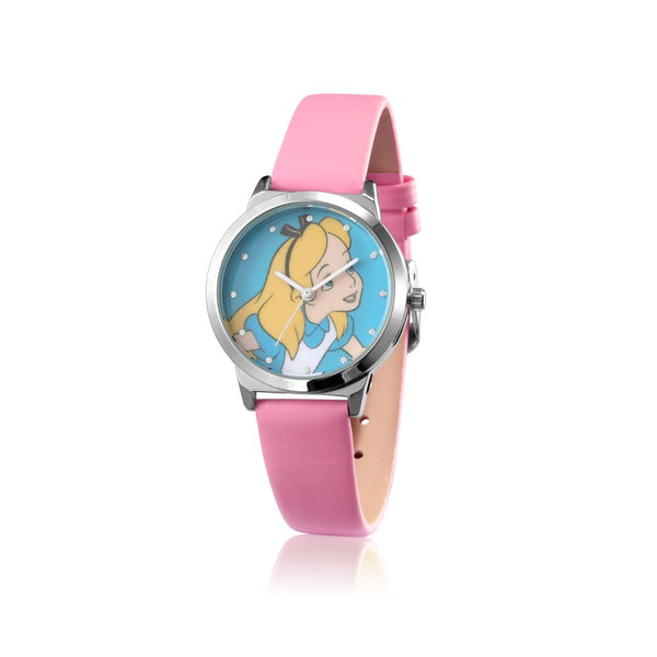 Disney_Couture_Kingdom_Alice_Wonderland_Pink_Strap_Stainless_Steel_Analogue_Watch_SPW036