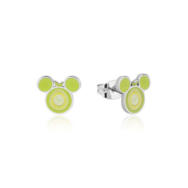 ECC Mickey Mouse Avocado Enamel Stud Earrings
