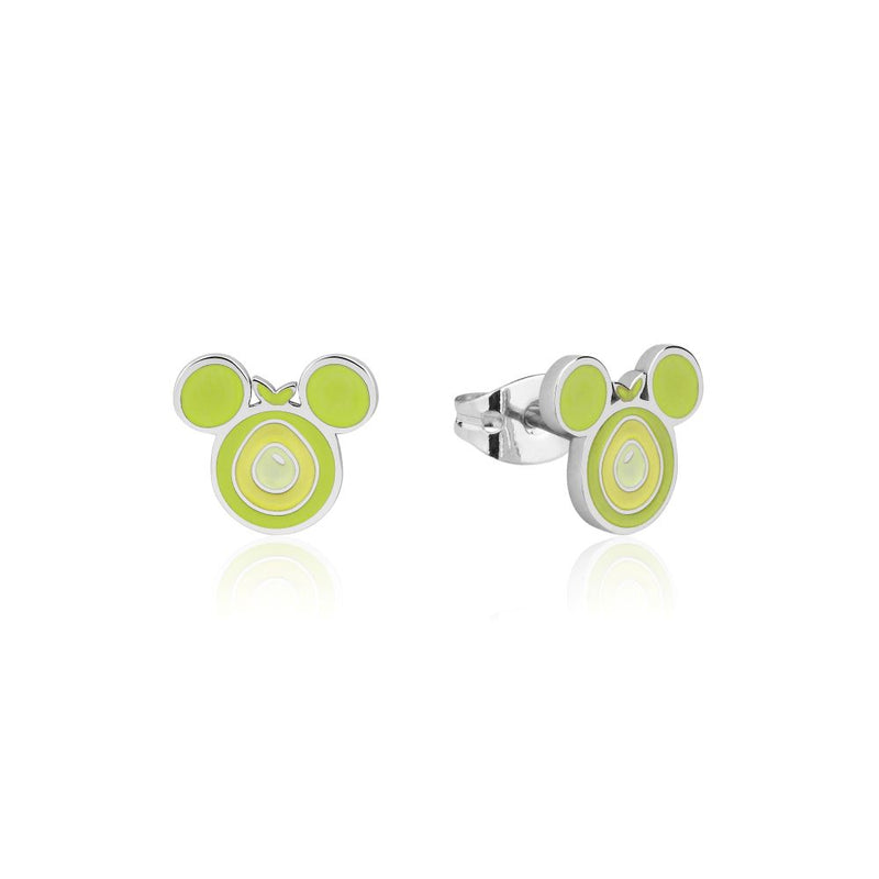 ECC Mickey Mouse Avocado Enamel Stud Earrings