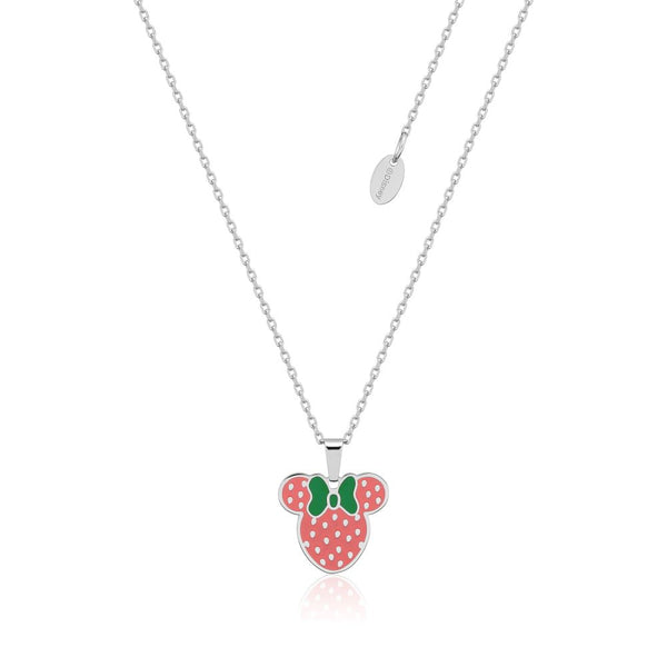 ECC Minnie Mouse Strawberry Enamel Necklace