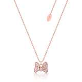 Disney_Couture_Kingdom_Sterling_Silver_Rose_Gold_Minnie_Mouse_Bow_Cubic_Zirconia_Necklace_SSDN101