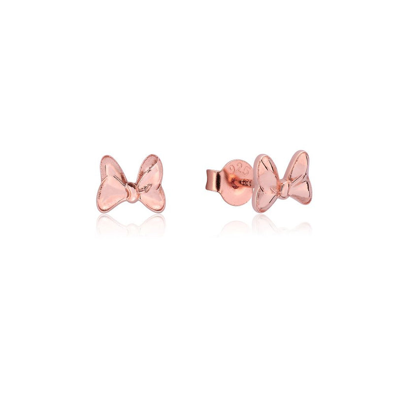 Disney_Couture_Kingdom_Sterling_Silver_Rose_Gold_Minnie_Mouse_Bow_Stud_Earrings_SSDE107