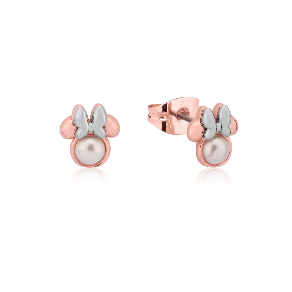 Minnie mouse pearl earrings sales