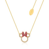 Disney_Couture_Kingdom_Sterling_Silver_Yellow_Gold_Cubic_Zirconia_Minnie_Mouse_Necklace_SSDN091