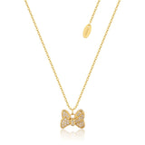 Disney_Couture_Kingdom_Sterling_Silver_Yellow_Gold_Minnie_Mouse_Bow_Cubic_Zirconia_Necklace_SSDN100