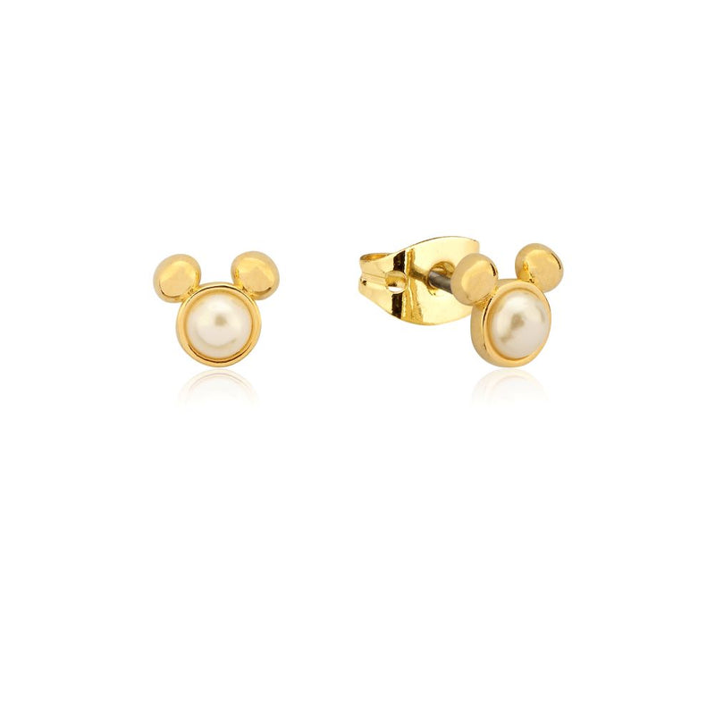 Pearl clearance mickey earrings
