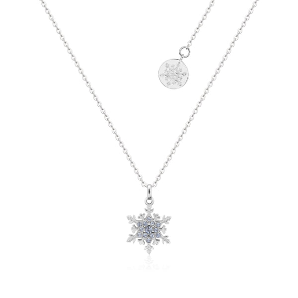 Disney Frozen Elsa Crystal Snowflake Necklace