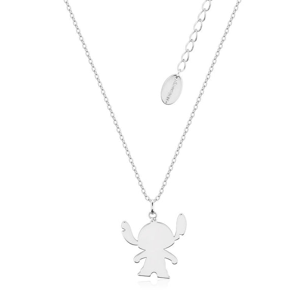 Disney_Lilo_Stitch_Couture_Kingdom_White_Gold_Necklace_Front_View_Ohana_DSN1089