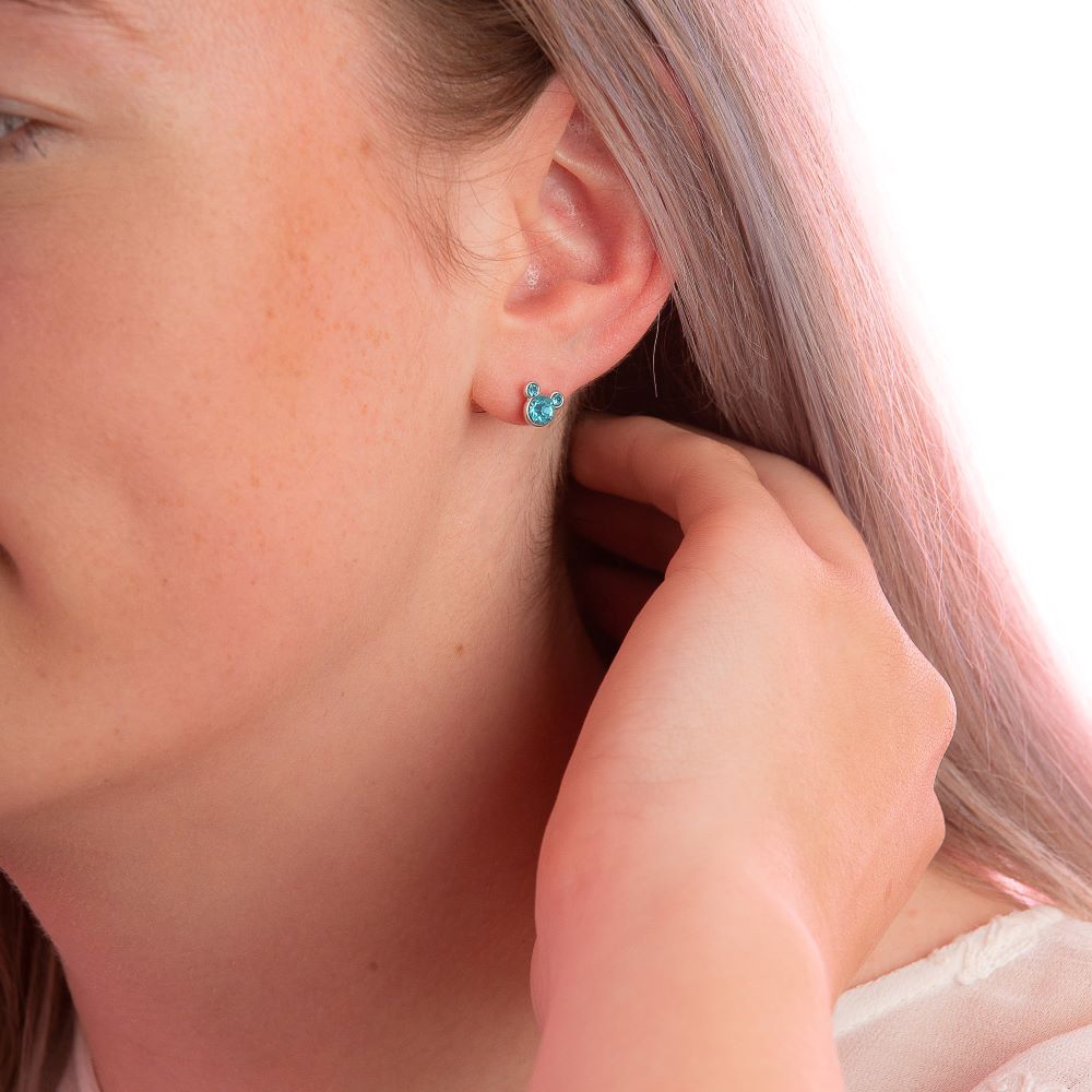 ECC Disney Mickey May Birthstone Stud Earrings