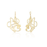 Disney_Minnie_Mouse_Drop_Earrings_Yellow_Gold_Couture_Kingdom_Jewellery_DYE1102