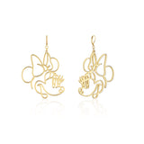Disney_Minnie_Mouse_Drop_Earrings_Yellow_Gold_Couture_Kingdom_Jewellery_DYE1102
