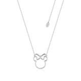 Precious Metal Minnie Mouse Outline Necklace