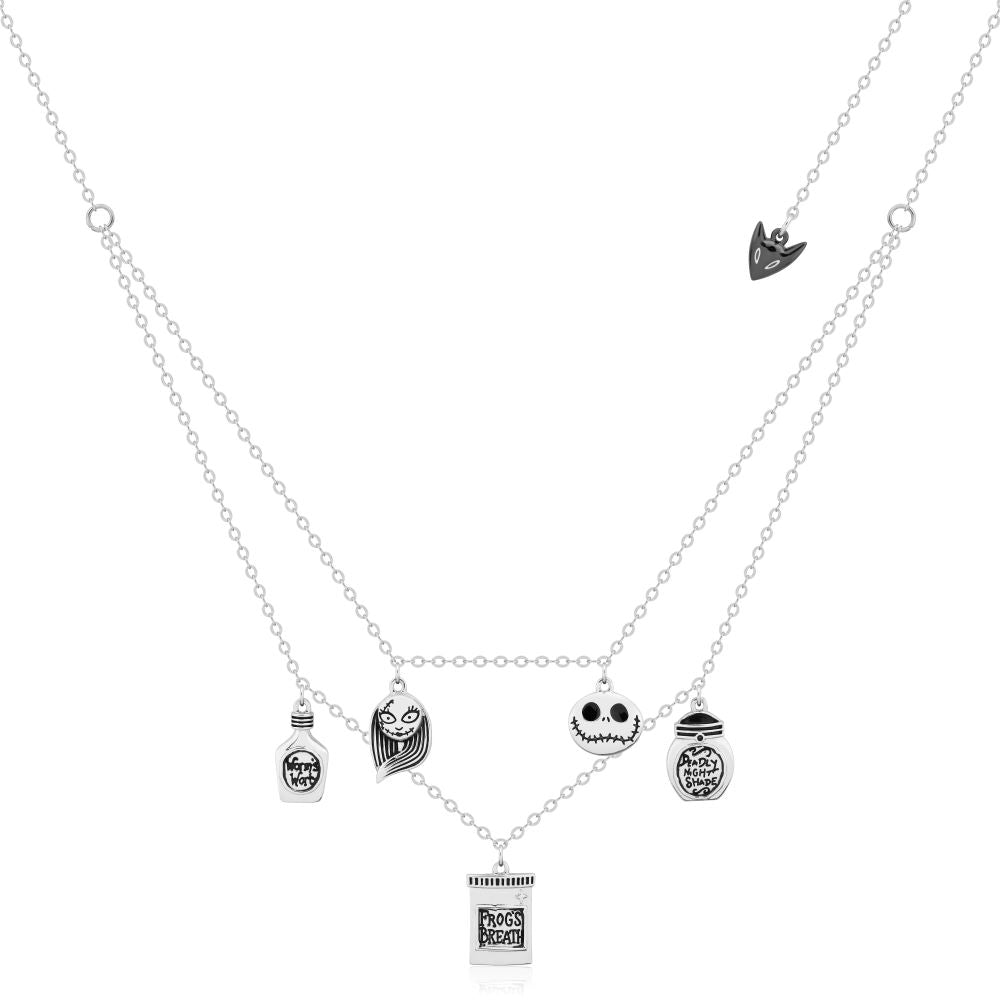 Disney_Nightmare_Before_Christmas_Jack_Skellington_Sally_Finkelstein_Spells_Potion_Charm_Necklace_White_Gold_Couture_Kingdom_DSN1074