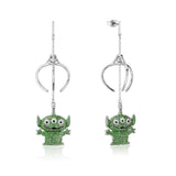 Alien Crystal Claw Drop Earrings