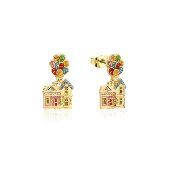Disney_Pixar_Up_House_Yellow_Gold_Crystal_Drop_Earrings_Couture_Kingdom_DYE1088