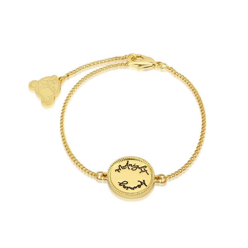 Disney_Princess_Cinderella_Midnight_Medallion_Bracelet_Yellow_Gold_Back_View_Couture_Kingdom_DYB1014