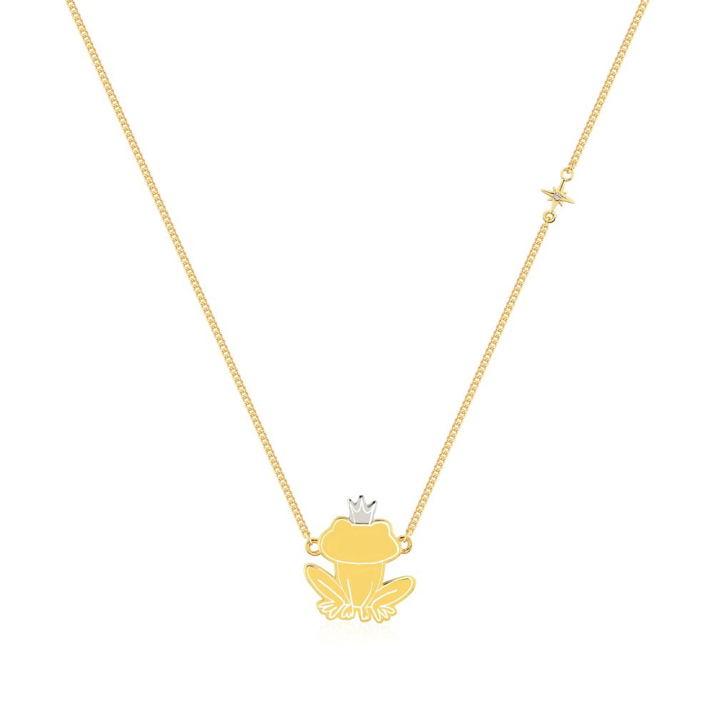 Disney_Princess_Frog_Naveen_Delicate_Necklace_Sterling_Silver_Yellow_Gold_Couture_Kingdom_SSDN064