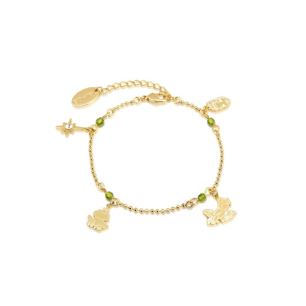 Disney_Princess_Frog_Tiana_Charm_Bracelet_Yellow_Gold_Couture_Kingdom_Delicate_Dainty_DYBR482