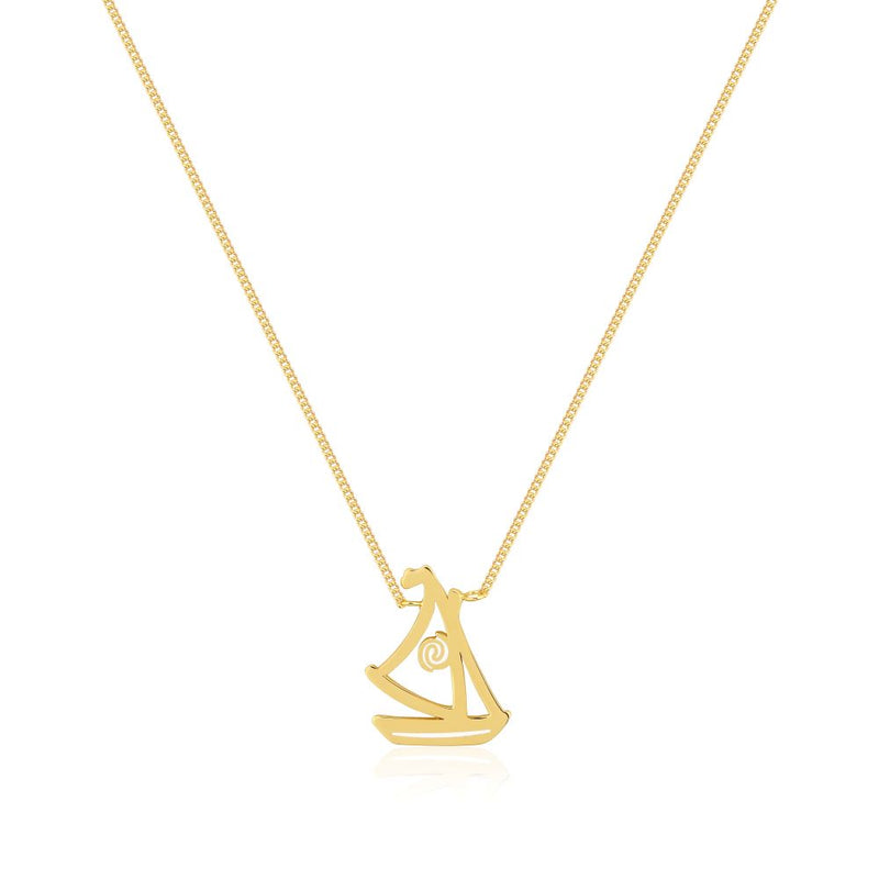 Disney_Princess_Moana_Wayfarer_Delicate_Necklace_Sterling_Silver_Yellow_Gold_Couture_Kingdom_SSDN048