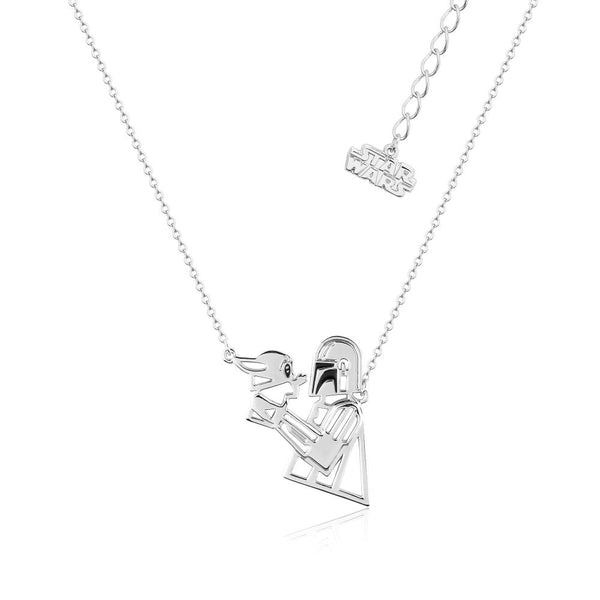 Disney_Star_Wars_Mandalorian_Baby_Yoda_Grogu_Mando_Necklace_White_Gold_Couture_Kingdom_SWN016