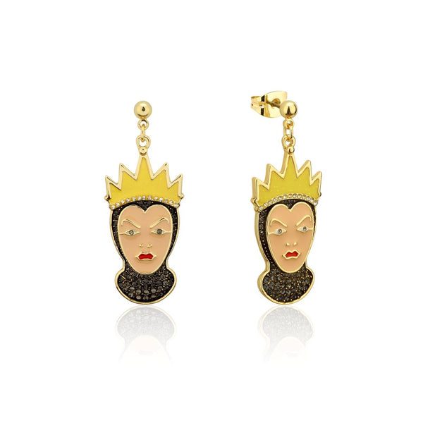 Disney_Villains_Evil_Queen_Snow_White_Crystal_Drop_Earrings_Yellow_Gold_Couture_Kingdom_DYE1090