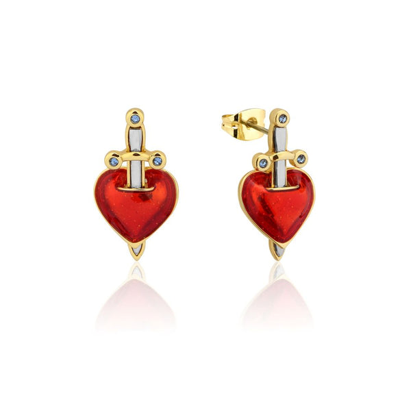 Disney_Villains_Evil_Queen_Snow_White_Heart_Dagger_Yellow_Gold_Earrings_Couture_Kingdom_DYE1091